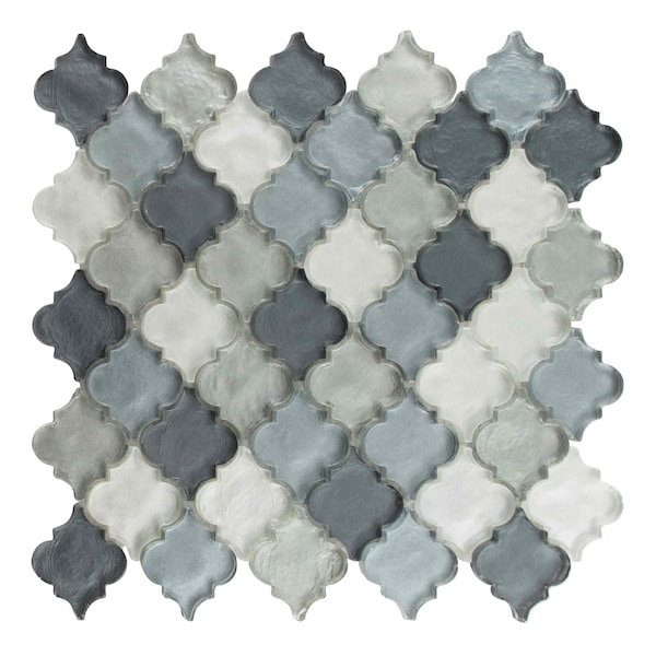 Andova Tiles SAMPLE Grandio 2 x 2 Beveled Glass Arabesque Tile - SAM-ANDGRA410