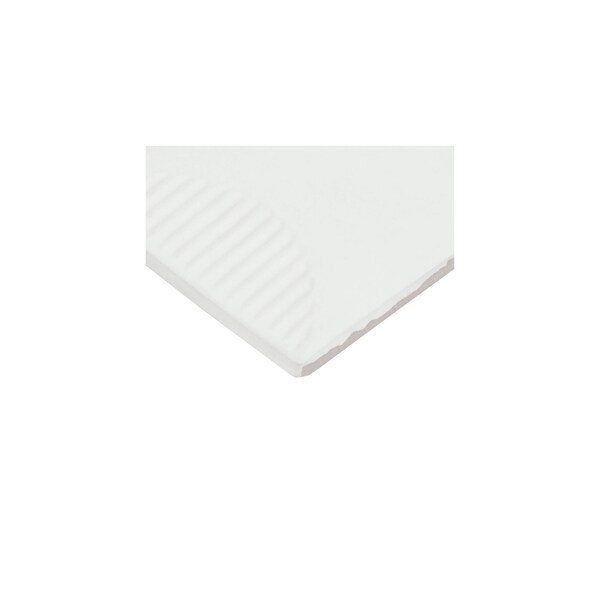 Daltile Stencil 4in x 12in Glazed Porcelain Half Moon Wall Tile 5.81 SQFT Per Carton, 20PK - SC32RCT412HFMMT