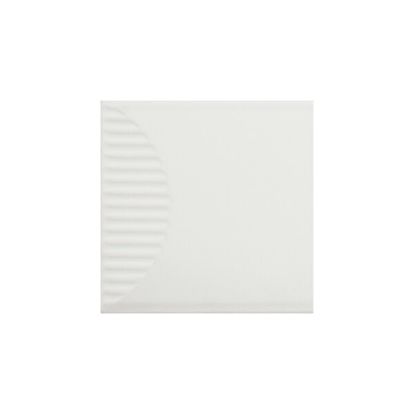 Daltile Stencil 4in x 12in Glazed Porcelain Half Moon Wall Tile 5.81 SQFT Per Carton, 20PK - SC32RCT412HFMMT
