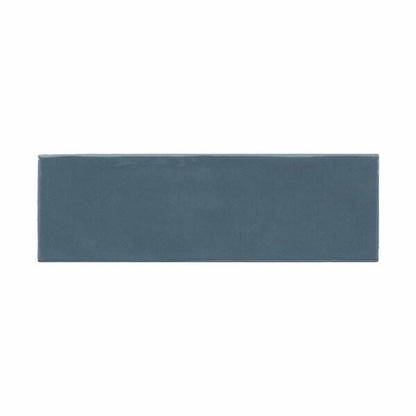Msi Urbano Navy SAMPLE Glossy Ceramic White Subway Tile - ZOR-PT-TR-0202-SAM