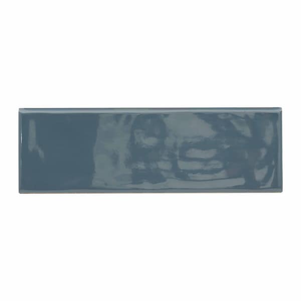 Msi Urbano Navy Bullnose SAMPLE Glossy Ceramic Wall Tile - ZOR-PT-TR-0207-SAM