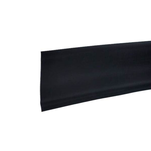 Zoro Select Wall Base Molding, PVC Vinyl, Black, 720 in L, 4 in H - 2RRW9