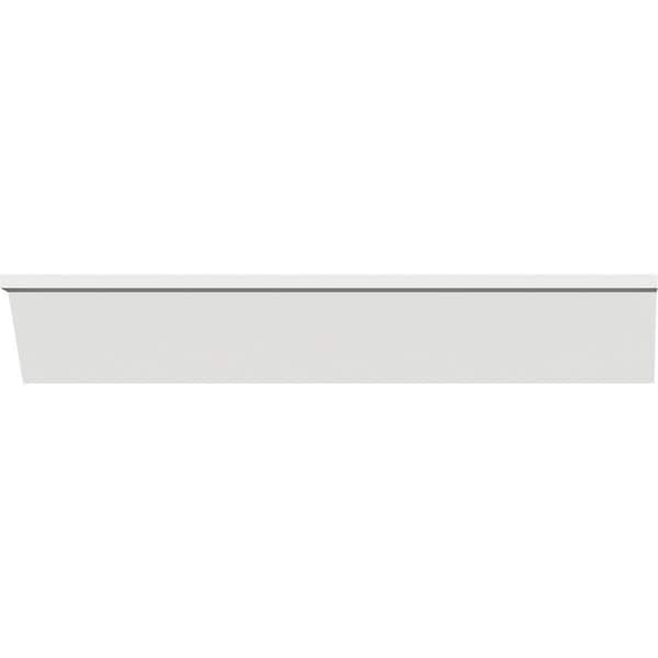 Ekena Millwork LWM187 - 2"H x 5/8"P x 96"L Drip Cap Moulding, PVC - LWM187X96SWPV