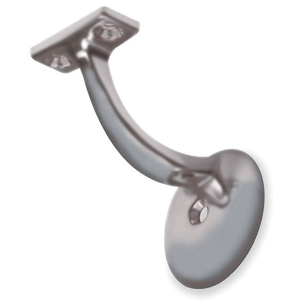 Zoro Select Handrail Bracket, Aluminum, 3 In H - 4JH02