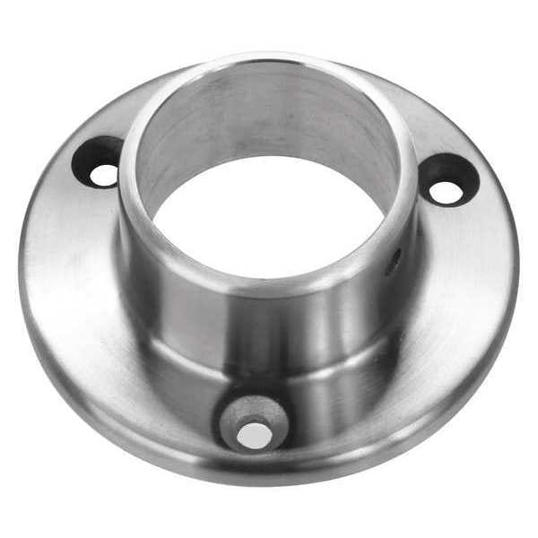Lavi Industries Wall Flange, SS, 1-1/16" H, 3" L - 49-510/1H