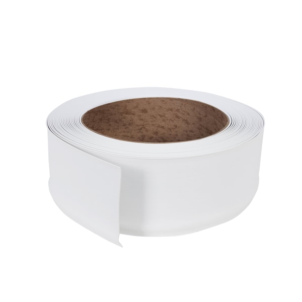 Zoro Select Wall Base Molding, PVC Vinyl, White, 720 in L, 4 in H - 2RRX3