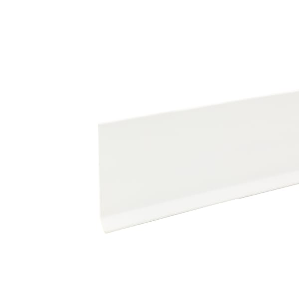 Mohawk Vinyl Cove Wall Base, Vinyl, White, 1440 in L, 4 in W - CVW03-717