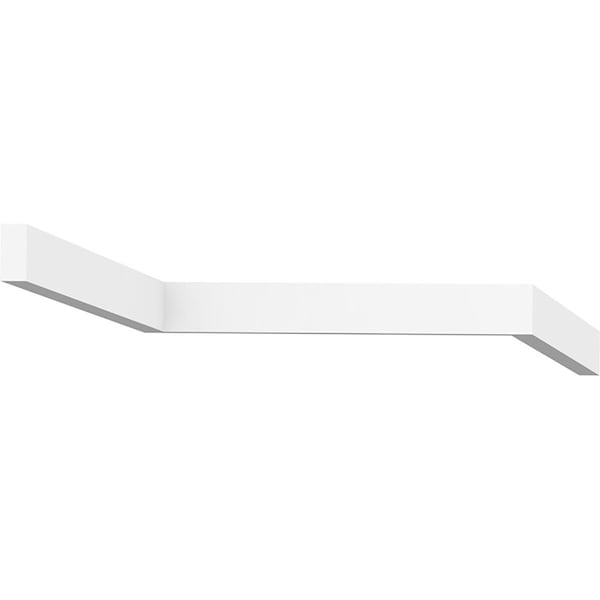 Ekena Millwork 1"H x 3/4"P x 96"L Stop Moulding, PVC - MLD01X01X96STSWPV
