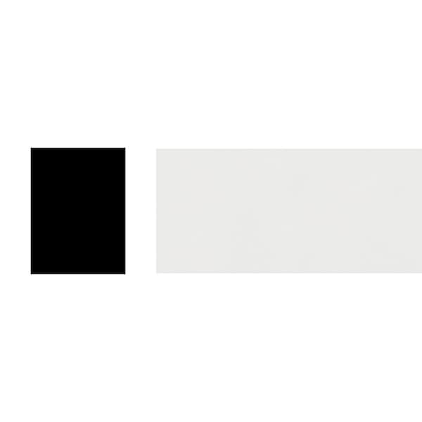 Ekena Millwork 1"H x 3/4"P x 96"L Stop Moulding, PVC - MLD01X01X96STSWPV