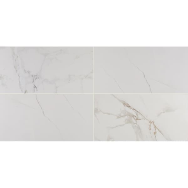Msi Pietra Carrara 12 X 24 Porcelain Field Tile In White, 8PK - ZOR-PT-0577