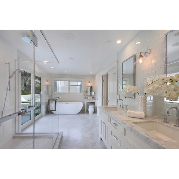 Msi Carrara White 12" X 24" Polished Marble Floor And Wall Tile, 6PK - ZOR-NS-0058