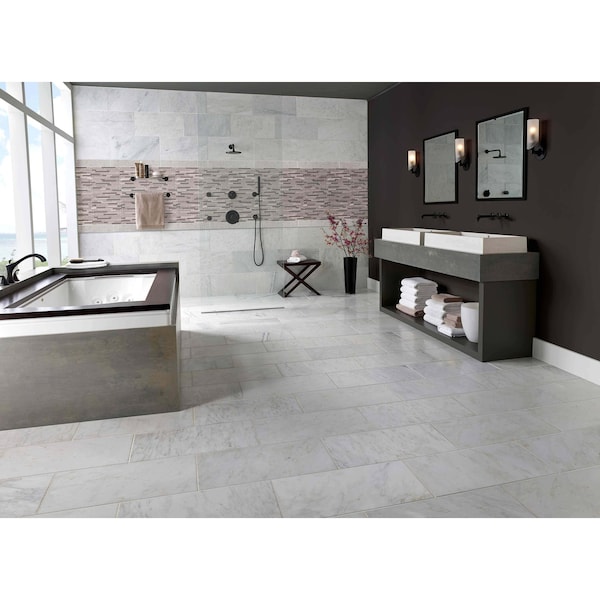 Msi Modello Grigio Interlocking 12 In. X 12 In. X 6 Mm Glass Stone Mesh-Mounted Mosaic Tile, 15PK - ZOR-MD-0147