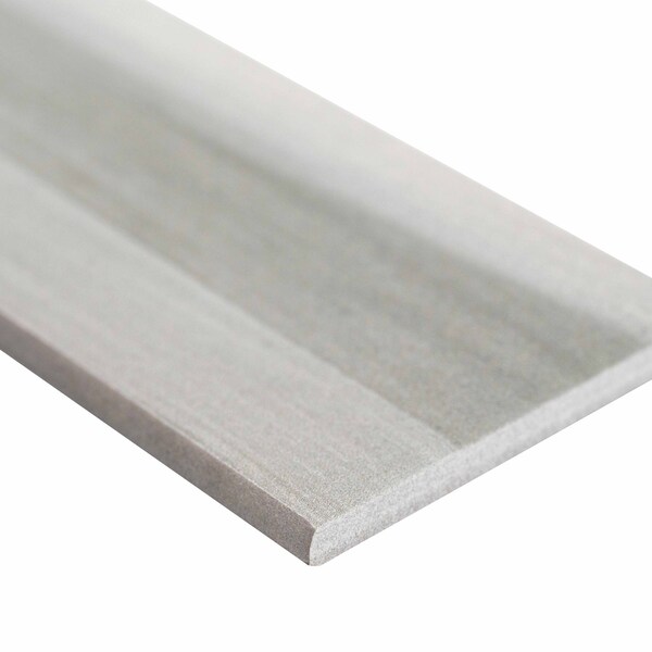 Msi Water Color Grigio Bullnose 3.5 In. X 24 In. Glazed Porcelain Wall Tile, 12PK - ZOR-PT-TR-0172