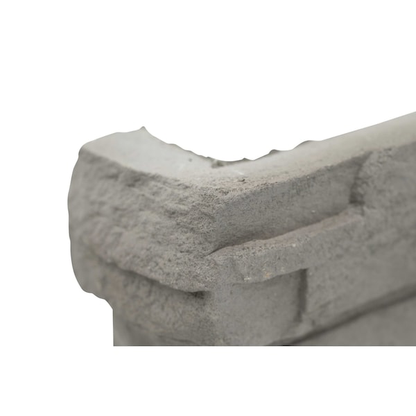 Msi Terrado Copen Ash Corner Stacked Stone 9"x19.5"  Natural Manufactured Stone Wall Cement Tile - ZOR-PNL-0105