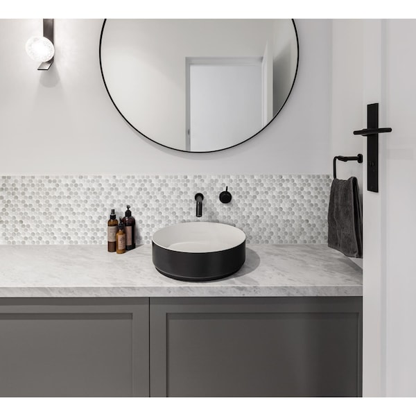 Smart Tiles Smart Tiles 8.95 in. W X 8.97 in. L Gray Glazed Vinyl Adhesive Wall Tile 4 pc - SM1188G-04-QG