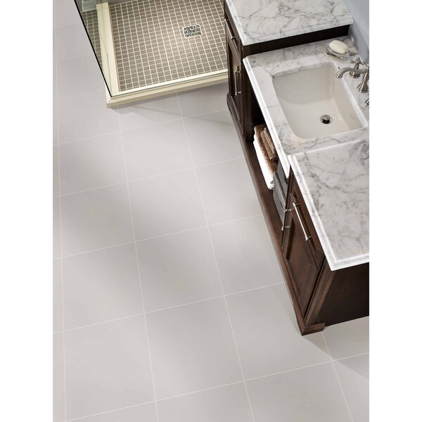 Msi Adella White Satin 18 In. X 18 In. Glazed Porcelain Floor And Wall Tile, 5PK - ZOR-PT-0229