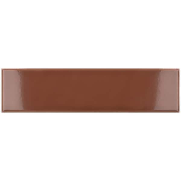 Apollo Tile Arte 1.97 in. x 7.87 in. Glossy Red Ceramic Subway Wall and Floor Tile 5.38 sq. ft./case, 50PK - RID88TERGLA