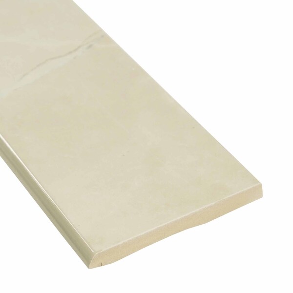 Msi Sande Cream Bullnose SAMPLE Polished Glazed Porcelain Wall Tile - ZOR-PT-TR-0179-SAM