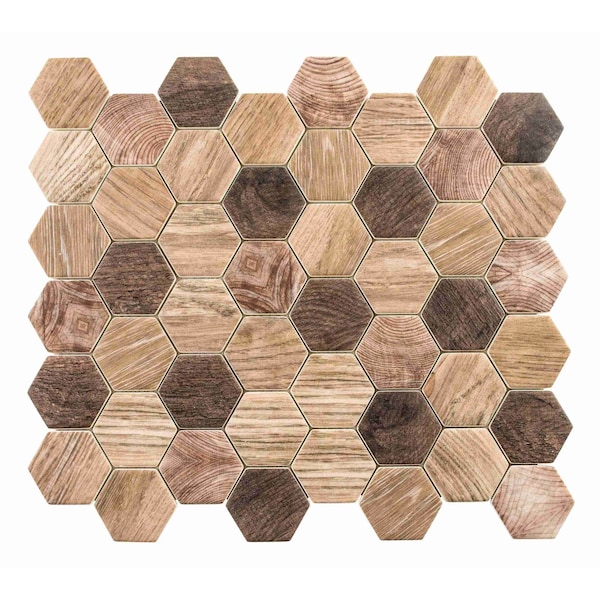 Andova Tiles ANDOVA TILES Terrain 2" x 2" Glass Honeycomb Mosaic Wall & Floor Tile - ANDTER258