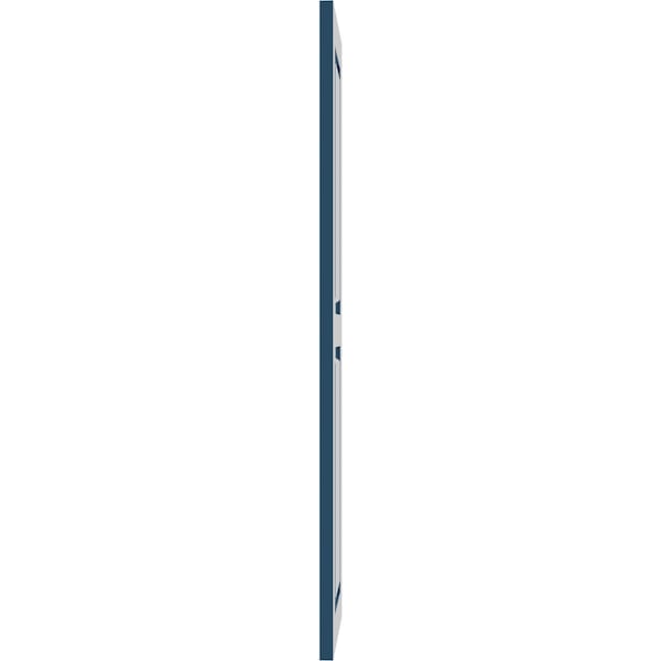 Ekena Millwork True Fit PVC Two Equal Raised Panel Shutters, Sojourn Blue, 18W x 55H, PR - TFP101RPF18X055HB