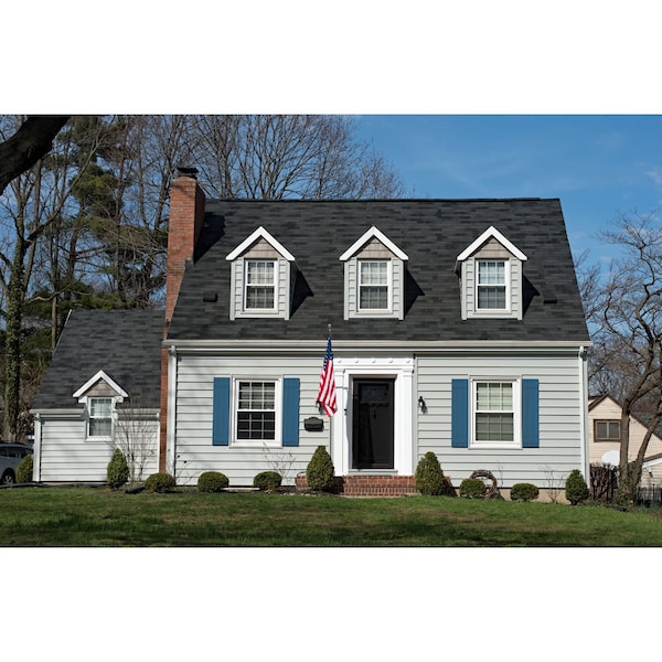 Ekena Millwork True Fit PVC Three Board Joined Board-n-Batten Shutters, Sojourn Blue, 16 1/8W x 64H, PR - TFP101BBF16X064HB