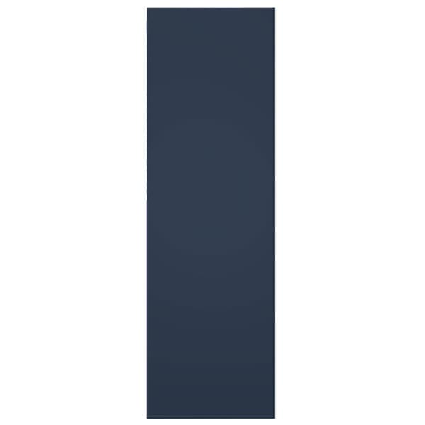 Ekena Millwork True Fit PVC San Juan Capistrano Mission Style Fixed Mount Shutters Starless Night Blue, 15"W x 49"H - TFP001SJ15X049OB