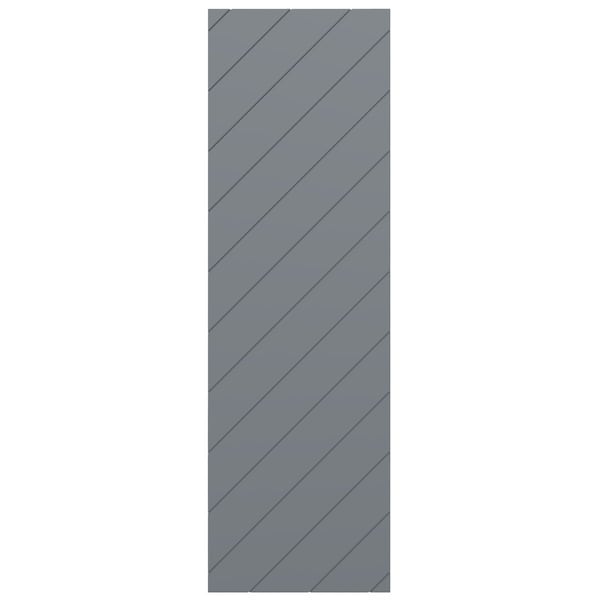 Ekena Millwork 15W x 38H True Fit PVC Diagonal Slat Modern Style Fixed Mount Shutters, Ocean Swell, PR - TFP001DG15X038CH