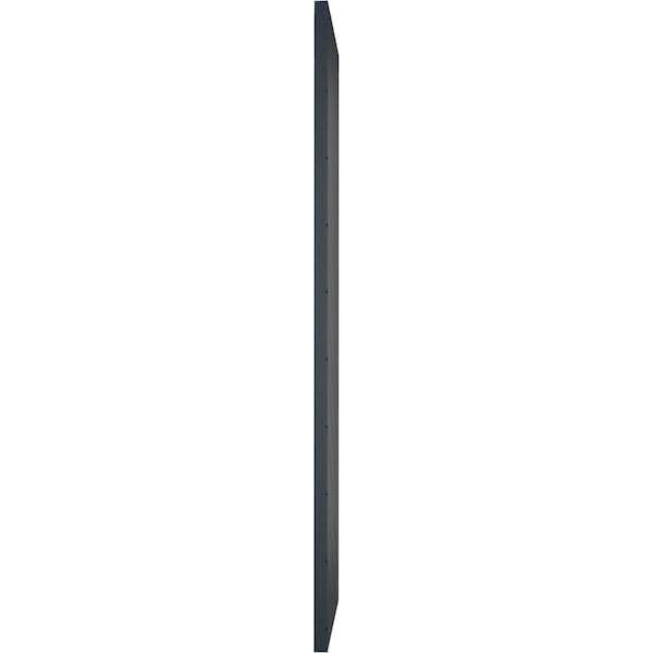 Ekena Millwork 15"W x 76"H True Fit PVC Diagonal Slat Modern Style Fixed Mount Shutters, Starless Night BluePair) - TFP001DG15X076OB