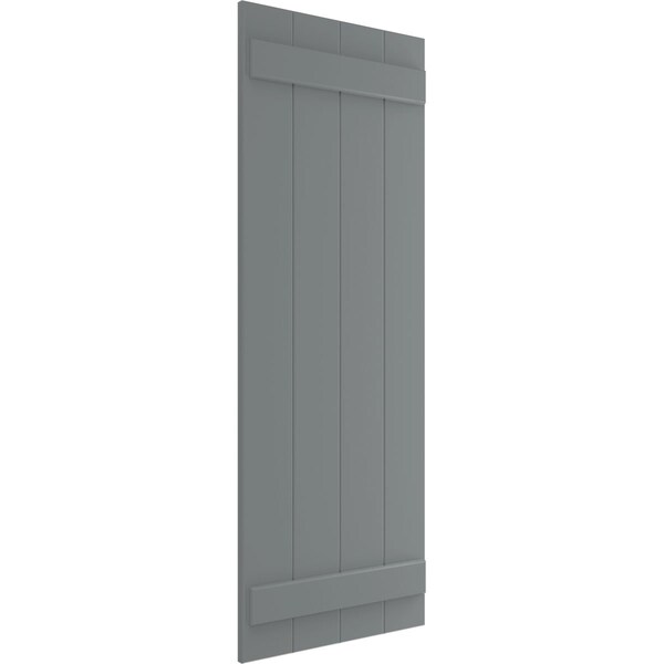 Ekena Millwork True Fit PVC Four Board Joined Board-n-Batten Shutters, Ocean Swell, 21 1/2W x 29H, PR - TFP101BBF21X029CH