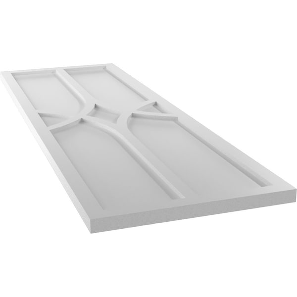 Ekena Millwork True Fit PVC Cedar Park Fixed Mount Shutters, Primed, 15"W x 75"H - TFP001CP15X075PR