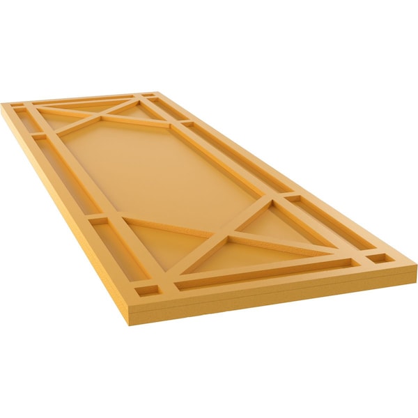 Ekena Millwork True Fit PVC Bungalow Fixed Mount Shutters, Turmeric, 18W x 45H, PR - TFP001BG18X045TU