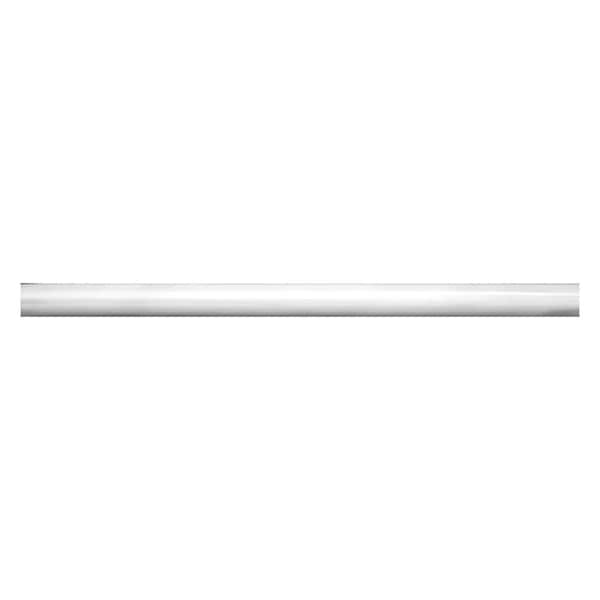 Apollo Tile 0.6 x 12 in. Honed Signal White Marble Pencil Trim Wall and Floor Tile 0.5 sq ft/case, 10PK - APLMTS881HA