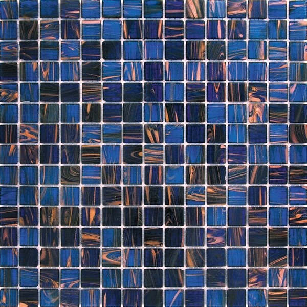 Apollo Tile Mingles 12 in. x 12 in. Glossy Space Blue Glass Mosaic Wall and Floor Tile 20 sq. ft./case, 20PK - MIX2088BL588A