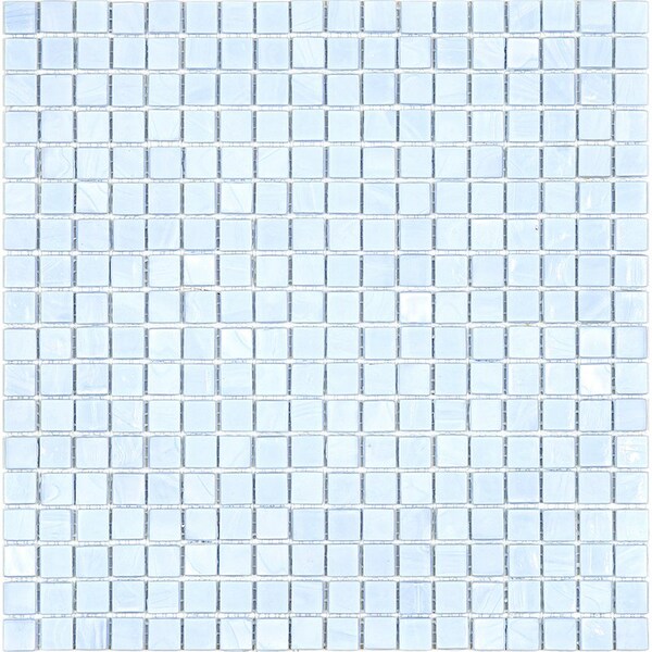 Apollo Tile Skosh 11.6 in. x 11.6 in. Glossy Light Blue Glass Mosaic Wall and Floor Tile 18.69 sqft/case, 20PK - APLNB88BL551A
