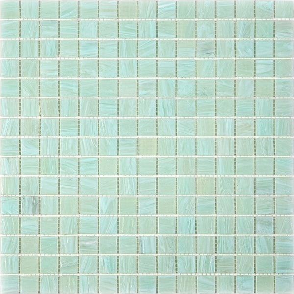 Apollo Tile Celestial 12inx12in Glossy Light Pistachio Green Glass Mosaic Wall and Floor Tile 20 sqft/cs, 20PK - APLST88GN443A