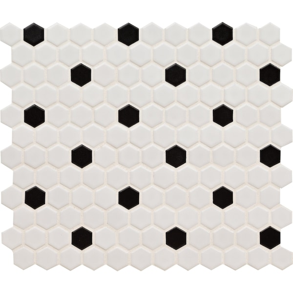 Msi Adelaide 10.16 in. x 11.71 in. Hexagon Matte Porcelain Wall and Floor Tile, 15PK - ZOR-MD-0515