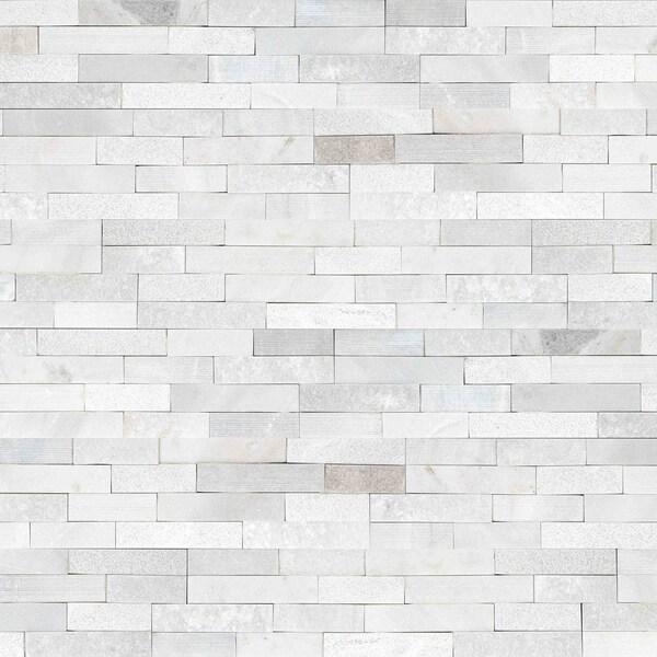 Msi Arctic White Multi Finish Ledger Panel SAMPLE Honed Marble Wall Tile - ZOR-PNL-0020-SAM