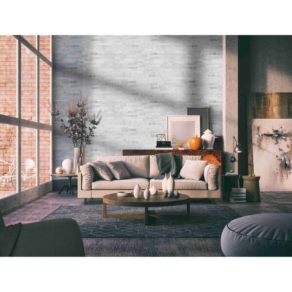Msi Arctic White Multi Finish Ledger Panel SAMPLE Honed Marble Wall Tile - ZOR-PNL-0020-SAM