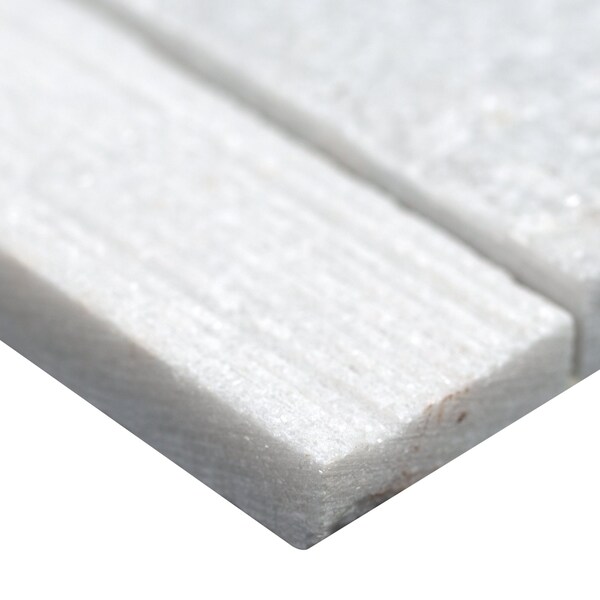 Msi Arctic White Multi Finish Ledger Panel SAMPLE Honed Marble Wall Tile - ZOR-PNL-0020-SAM