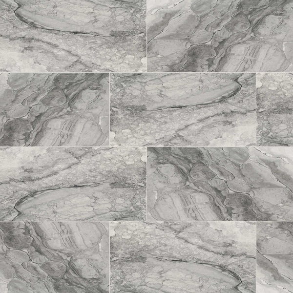 Msi Kaya Onda Gray 12"X24" Polished Porcelain Floor And Wall Tile, 6PK - ZOR-PT-0438