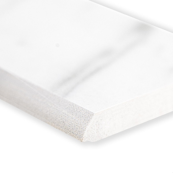 Msi Regallo Calacatta Isla 3" X 24"  Matte Porcelain Bullnose Wall Tile, PK10 - ZOR-PT-TR-0233