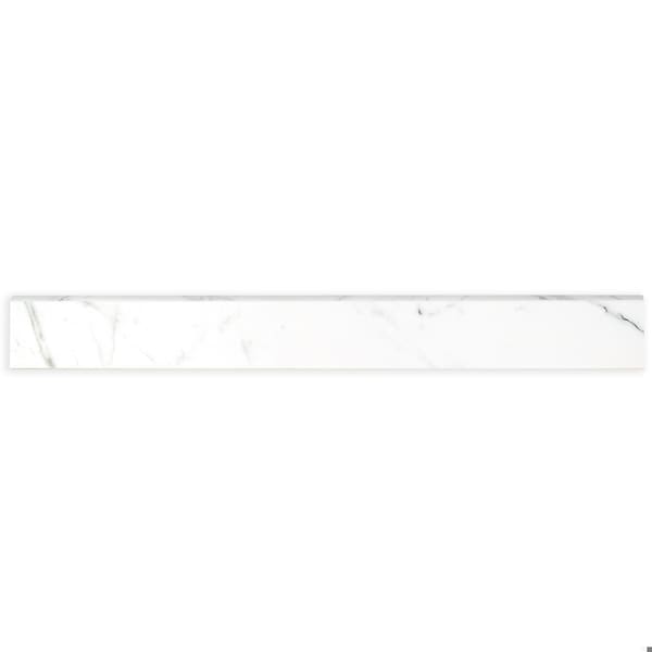 Msi Regallo Calacatta Isla 3" X 24"  Matte Porcelain Bullnose Wall Tile, PK10 - ZOR-PT-TR-0233
