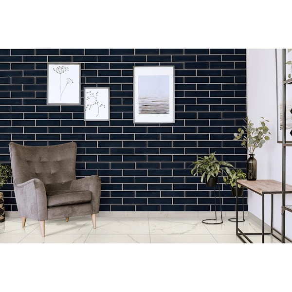 Msi Regallo Calacatta Isla 3" X 24"  Matte Porcelain Bullnose Wall Tile, PK10 - ZOR-PT-TR-0233