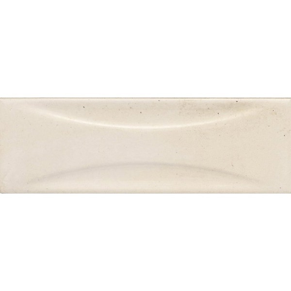 Apollo Tile Antiek 2.58 in. x 7.9 in. Glossy White Ceramic Subway Deco Wall Tile 5.38 sq. ft./case, 38PK - MOD88DEWH258