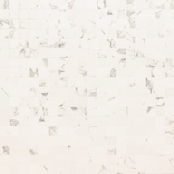 Msi Statuario 12 In. X 12 In. X 10Mm Matte Porcelain Mesh-Mounted Mosaic Floor And Wall Tile, 8PK - ZOR-PT-0146