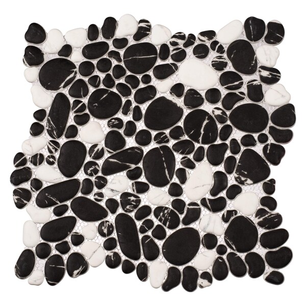 Andova Tiles SAMPLE-Mesa Pebble/Stone Look Glass Mosaic Wall Tile - SAM-ANDMES990