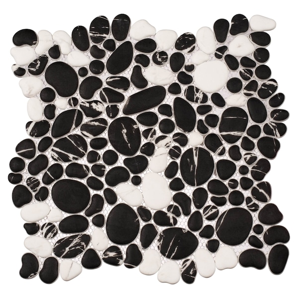 Andova Tiles SAMPLE-Mesa Pebble/Stone Look Glass Mosaic Wall Tile - SAM-ANDMES990