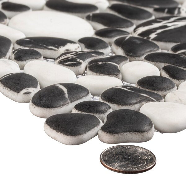 Andova Tiles SAMPLE-Mesa Pebble/Stone Look Glass Mosaic Wall Tile - SAM-ANDMES990