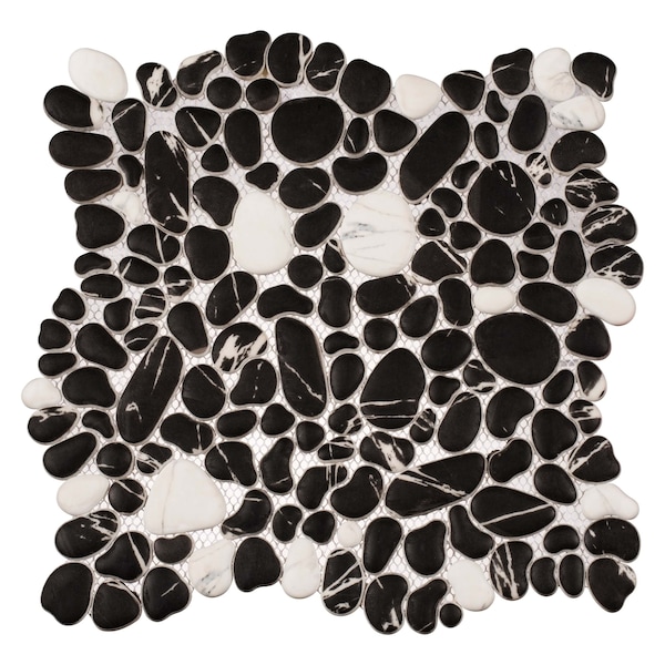 Andova Tiles SAMPLE-Mesa Pebble/Stone Look Glass Mosaic Wall Tile - SAM-ANDMES990
