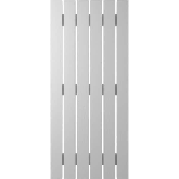 Ekena Millwork Americraft 6-Board (3 Batten) Exterior Real Wood Spaced Board-n-Batten Shutters, ARW401SB623X82PRH - ARW401SB623X82PRH